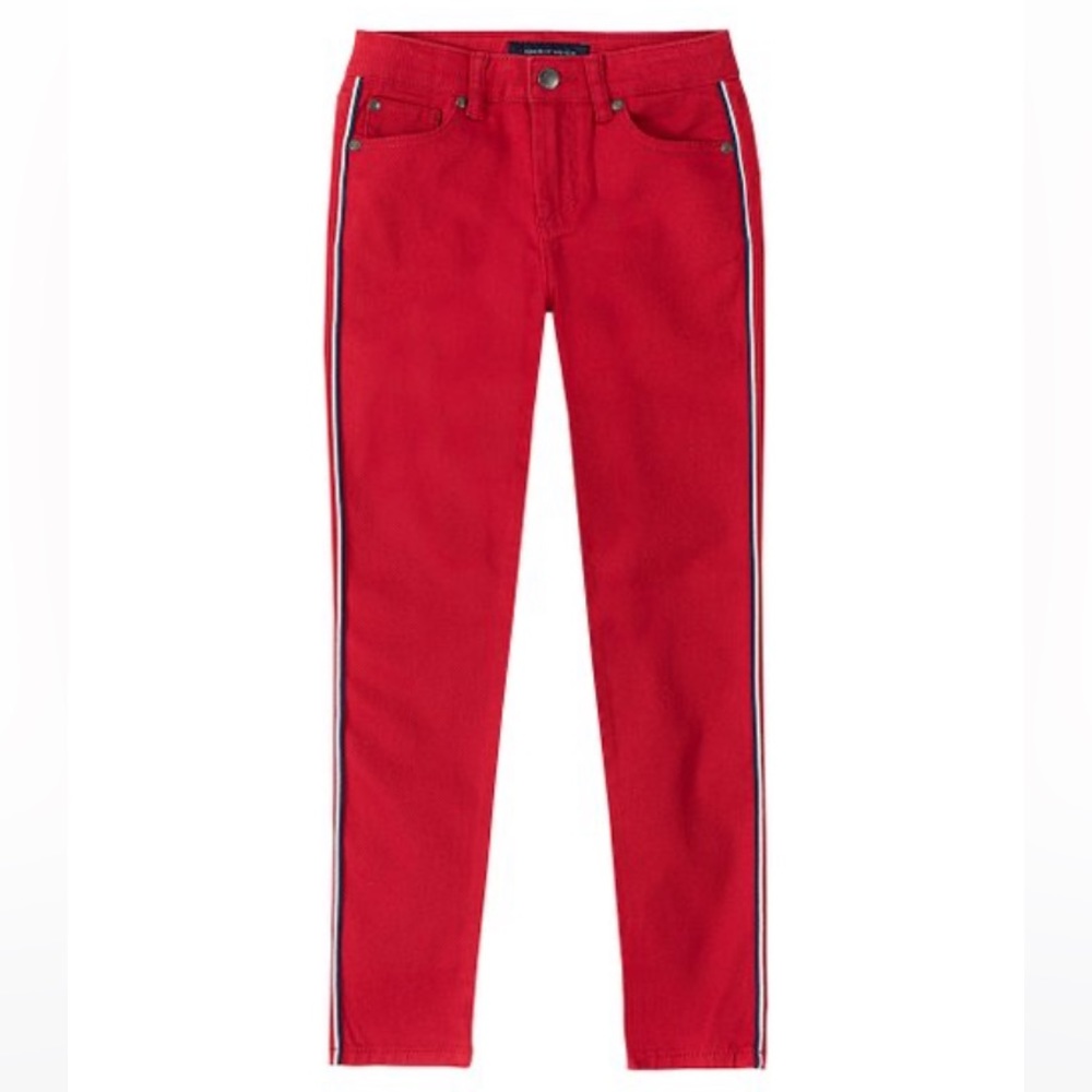 Tommy Hilfiger Girls Size 5 New W/Tag Scarlet Sage Bull Skinny Jeans